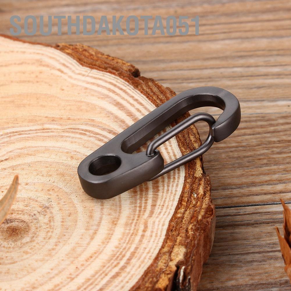 Southdakota051 Outdoor Camping Hiking Carabiner Hook Stainless Steel Keychain Buckle