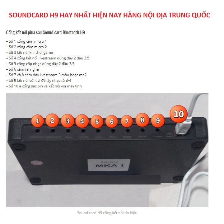 Mic Thu Âm AT100, Soundcard H9 Bluetooth, Tai Nghe HP960B Tặng Dây Lievestream Độ Cực Hay