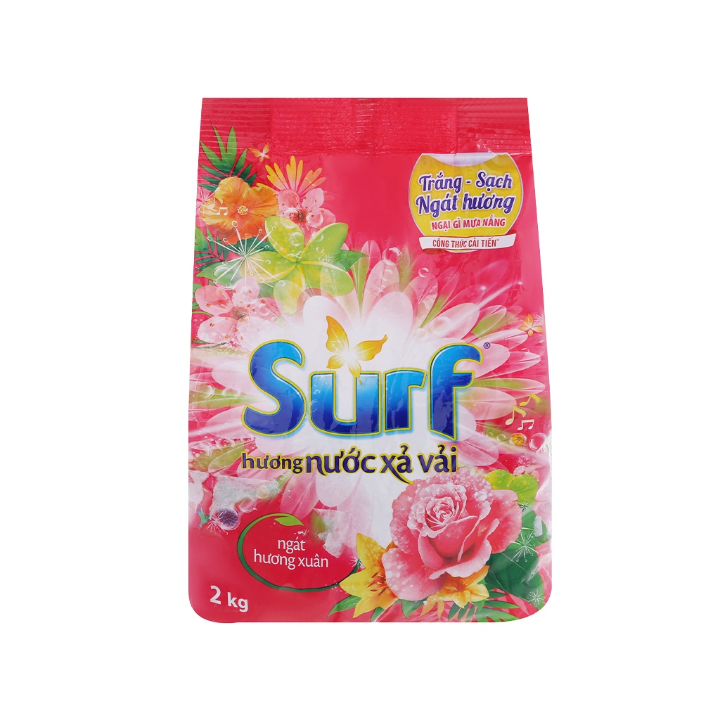 Bột giặt Surf 2kg hương nước xả vải ngát hương xuân