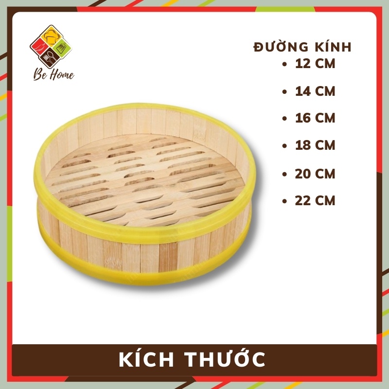 Xửng Hấp Tre Gỗ Cao Cấp - 6 Kích Thước - Thân Thiện Với Môi Trường - Gọn Nhẹ BEHOME