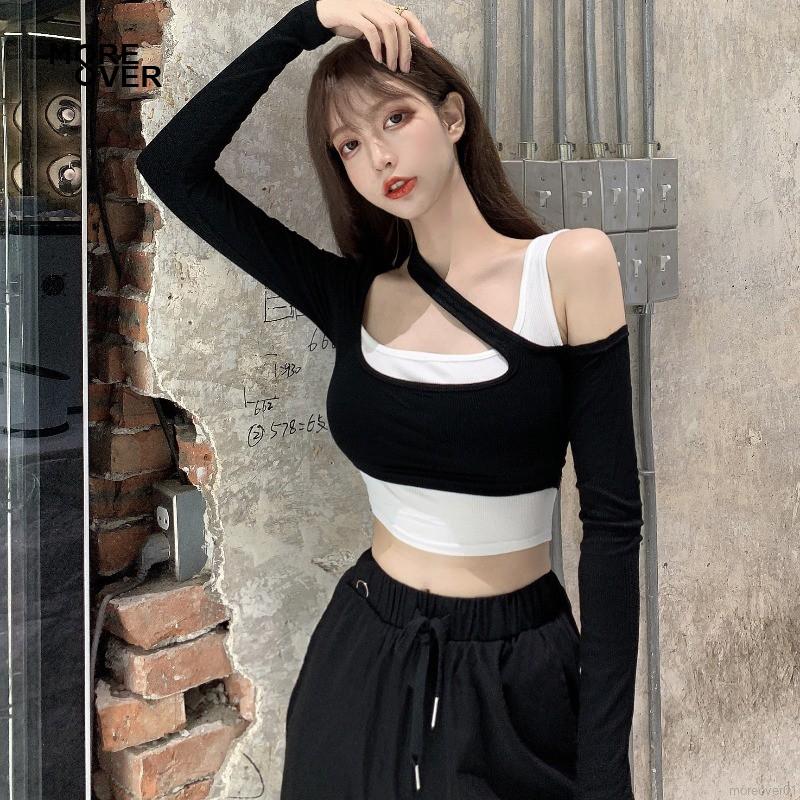 Áo Lửng Tay Dài Thời Trang Quyến Rũ Cho Nữ