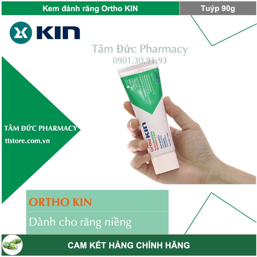 Kem đánh răng ORTHOKIN [KIN Ortho] - Chuyên biệt cho răng niềng, chỉnh nha Ortho KIN