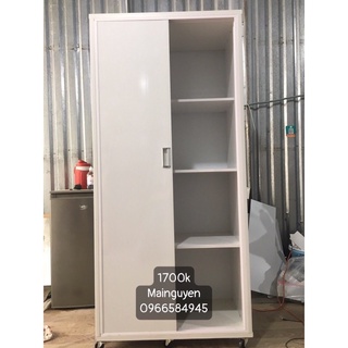 Tủ nhựa đài loan 2 cánh lùa, freeship hcm 15km