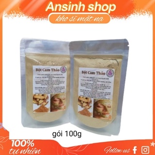 100g bột cam thảo nguyên chất handmade đắp mặt trắng da mờ nám