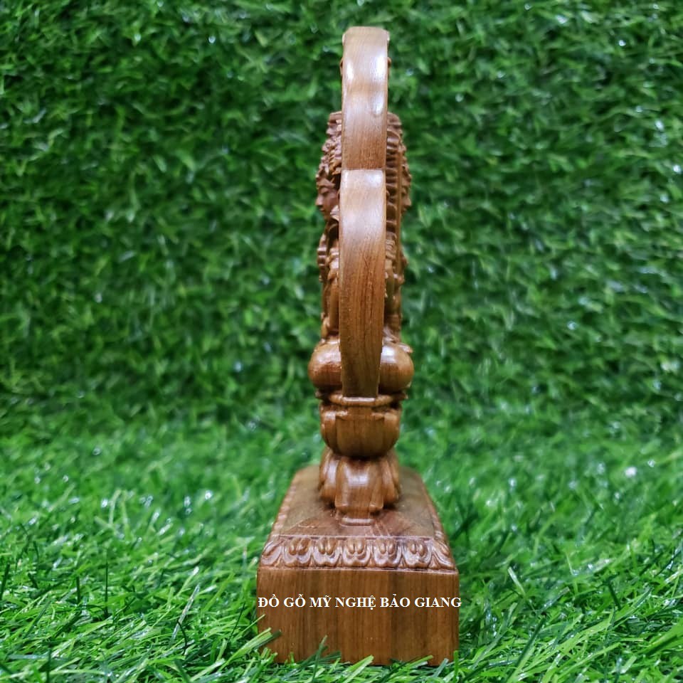 Tượng  phật Hư Không Tạng Bồ Tát bằng gỗ bach xanh - Tuổi Sửu tuổi Dần  -TẶNG 1 VÒNG ĐEO TAY