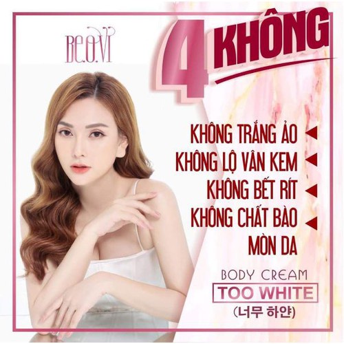 Kem Body Trắng Da Cấp Tốc TOO WHITE DƯỠNG TRẮNG DA TOÀN THÂN - PINK NATURAL BEAUTY | BigBuy360 - bigbuy360.vn