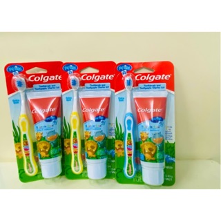 Bộ kem đánh răng và bàn chải (NUỐT ĐƯỢC) dành cjo bé 0-3 tuổi