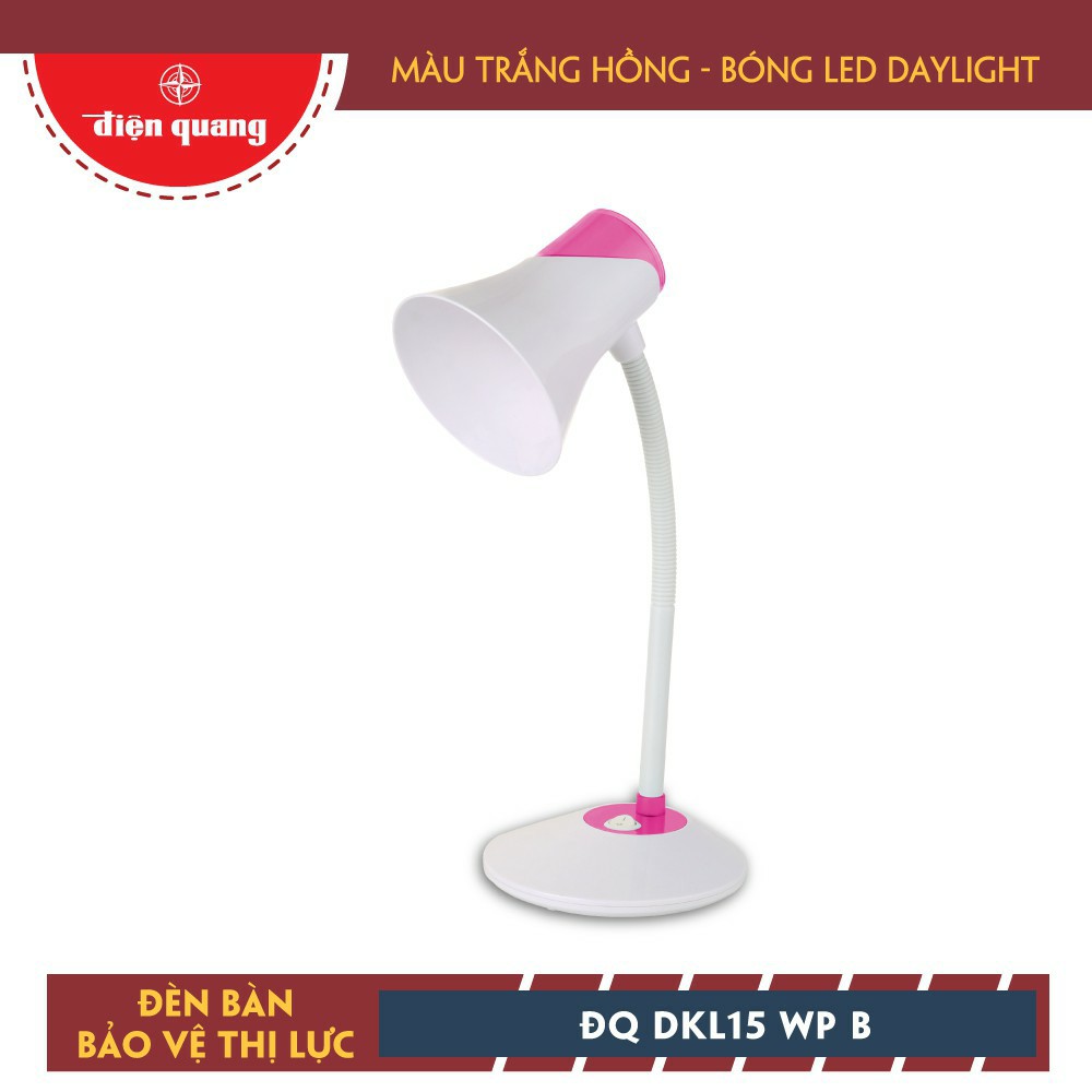 Đèn Bàn Điện Quang ĐQ DKL15WP ( Kèm Bóng 5W )