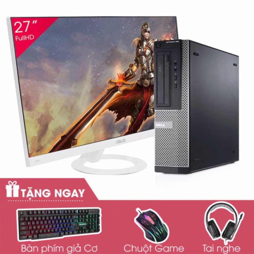 Máy tính để bàn DELL OPTIPLEX 390 DT + Màn hình ASUS 27inch Full Viền (Core i3 2120, Ram 8GB, HDD 2TB) + Quà Tặng | BigBuy360 - bigbuy360.vn