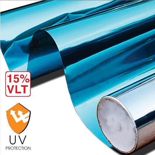 Combo 5m X 100cm decal FIlm cách nhiệt phản quang ( Bạc / Xanh Lá / Xanh Biển / Đen )