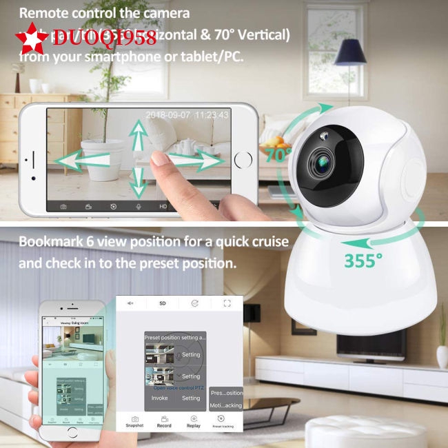 WIFI 1080P 720P P2P Outdoor Wireless IR Cut Security IP Camera with Night Vision