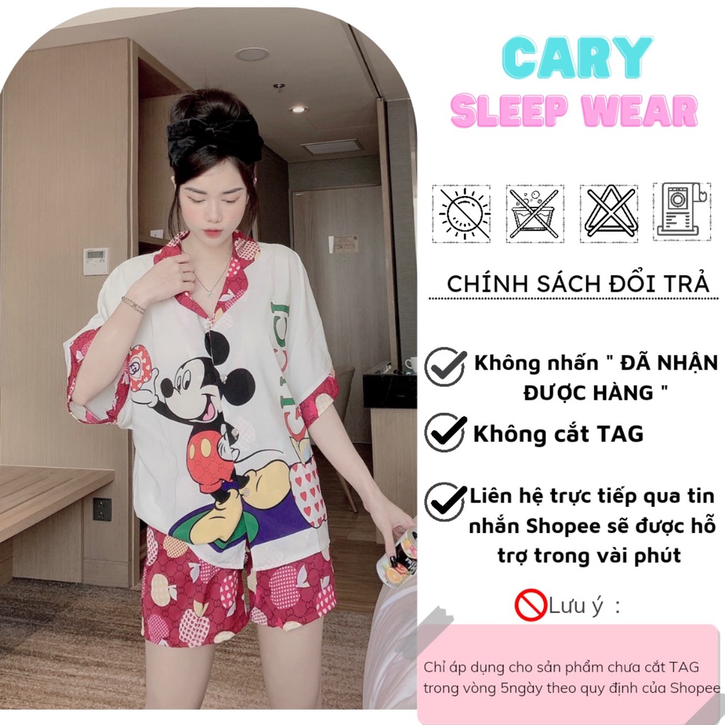 Bộ lụa cánh dơi áo cộc quần đùi cao cấp chất liệu mango CARY