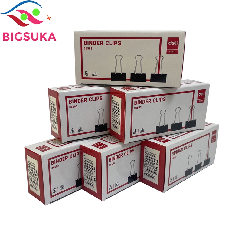 Kẹp bướm giấy Deli nhiều kích cỡ để bàn BIGSUKA