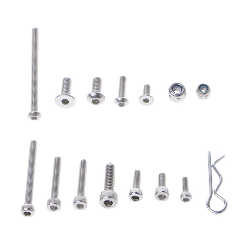 Bộ 205 Ốc Vít Bằng Thép Không Gỉ Kích Thước 4x4 Dùng Cho Xe Tải / Xe Hơi