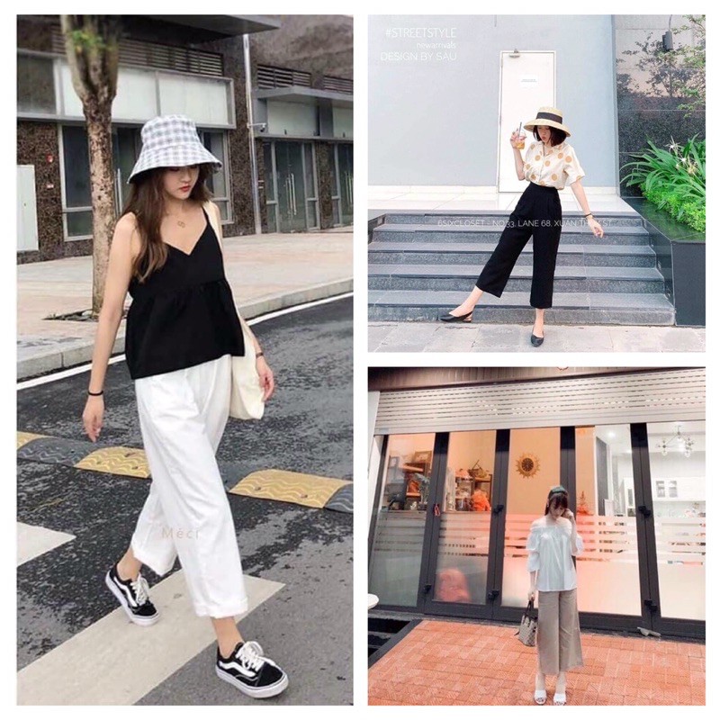 Quần đũi ống rộng 3 màu