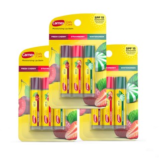 Son dưỡng môi Carmex- hương hoa quả, chống nắng SPF15
