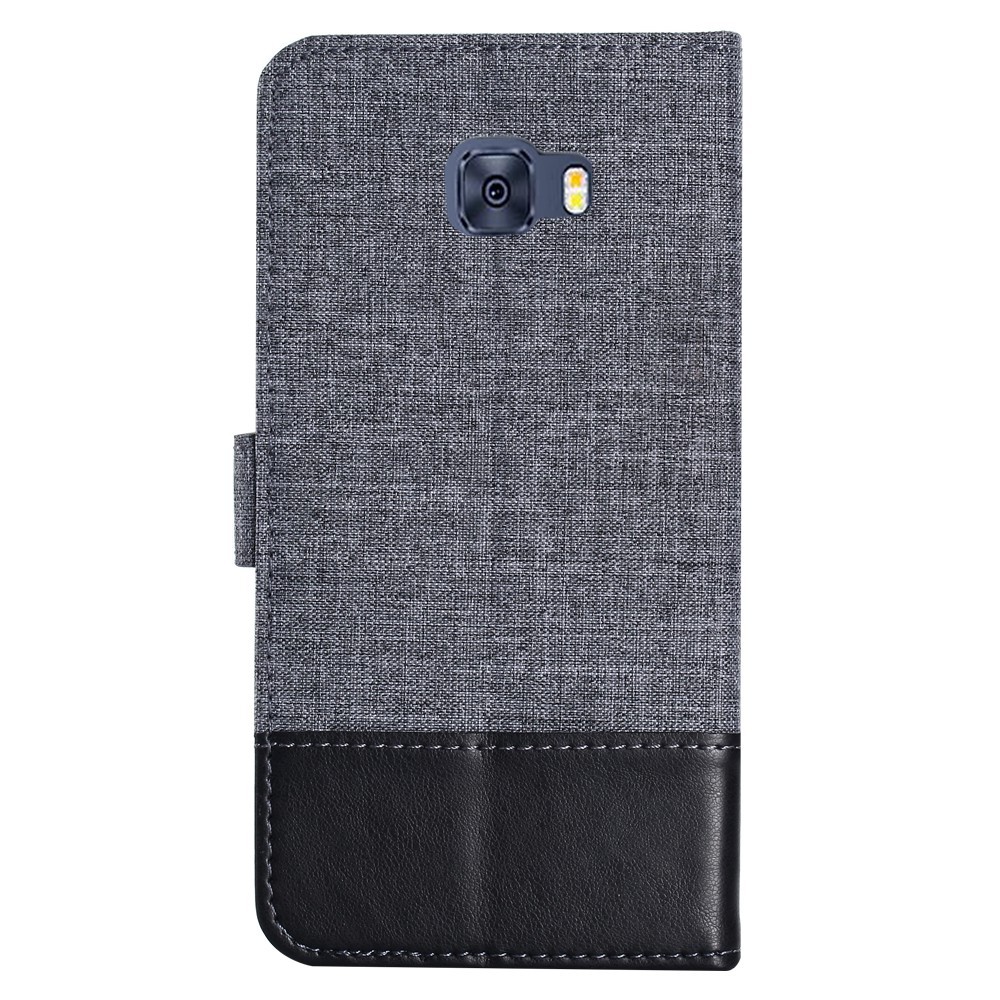 Bao da bề mặt vải denim có ngăn đựng thẻ cho Samsung C5 C7 C9 Pro | BigBuy360 - bigbuy360.vn