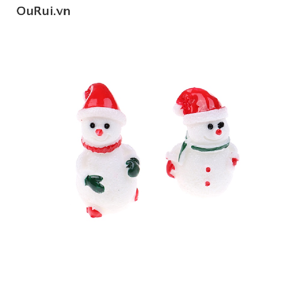 Mô Hình Ông Già Noel / Người Tuyết Mini Trang Trí Tiểu Cảnh Dịp Giáng Sinh