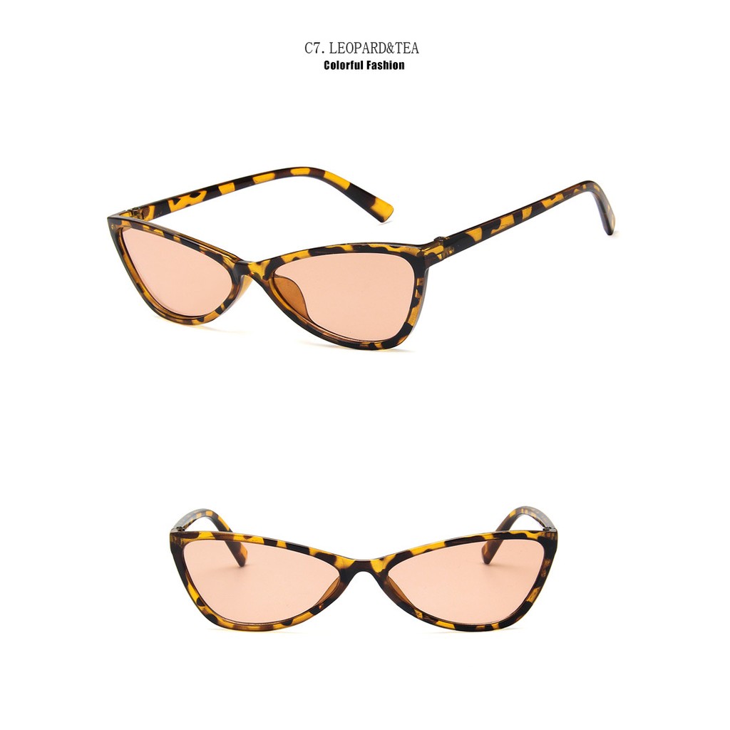 Kính Mát Hình Mắt Mèo Chống Tia UV400 Dễ Thương Cho Nữ