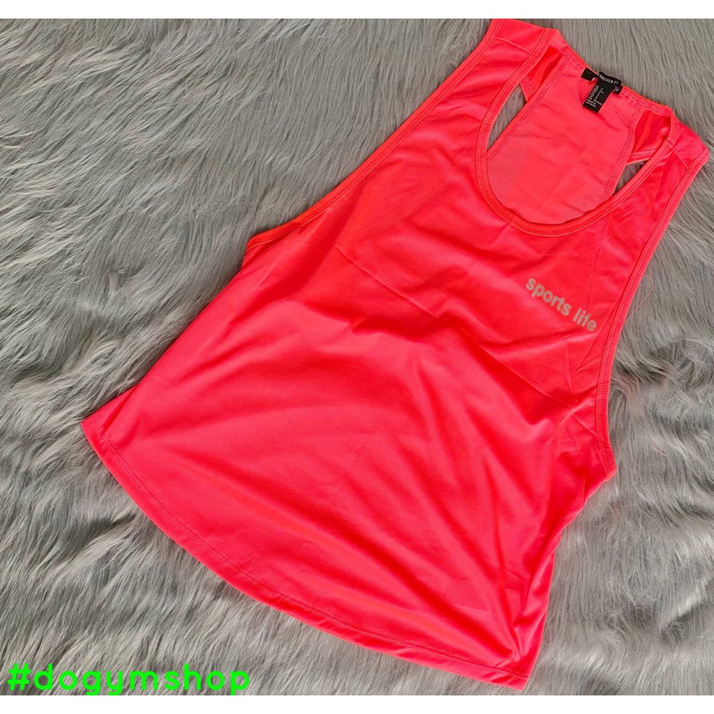 Áo tank top phủ ngoài nữ FOREVERN21- tập gym, yoga.