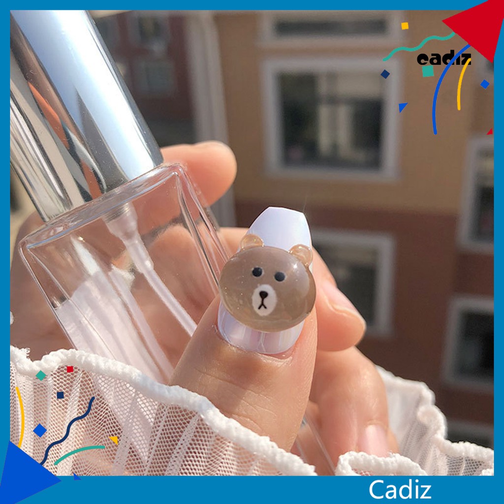 [Hàng mới về] Phụ kiện dán trang trí móng tay hình chú gấu hoạt họa đáng yêu