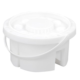 Xô Rửa  Vệ Sinh Cọ Vẽ Tròn Đa Năng, Có Ô Cắm Cọ Khô, Palette