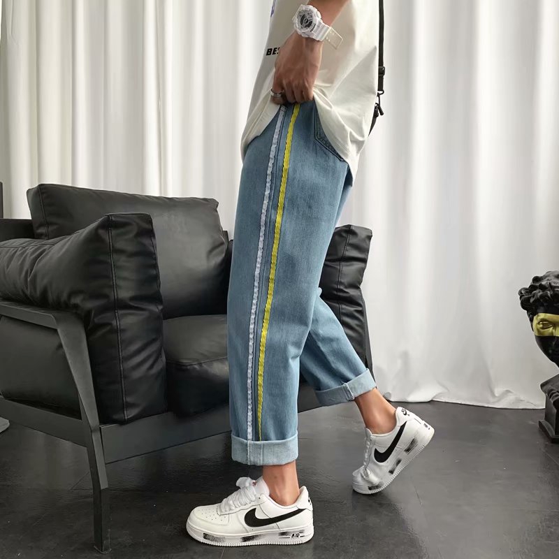 Fashionable and youthful fashion drawstring jeans for men | BigBuy360 - bigbuy360.vn