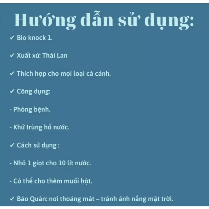 Bio nock 1 2 3 4 : Xử lý nước - 🍄 - Thối Đuôi - Ký Sinh Trùng , Bể Cá