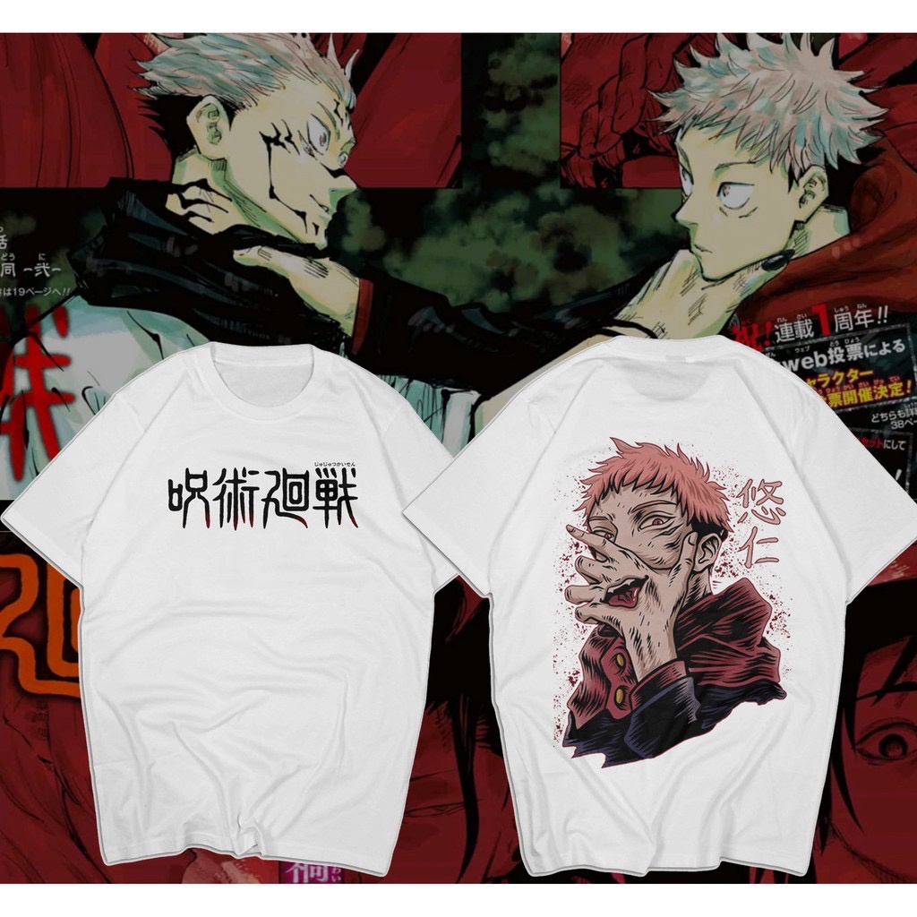 Áo phông tay lỡ phom rộng diemhang2k11, áo thun nam nữ unisex oversize Ulzzang Unisex Jujutsu kaisen anime N66