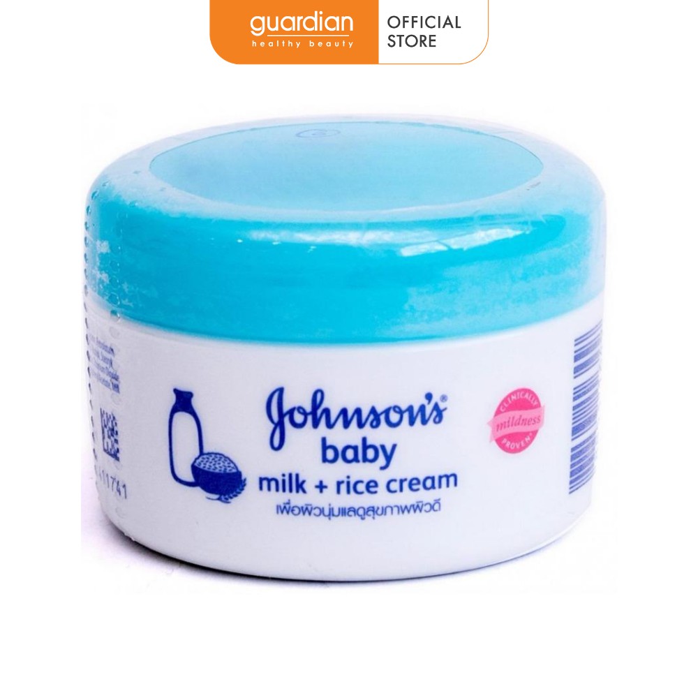 Kem dưỡng da chứa sữa &amp; gạo Johnson Baby (50g)