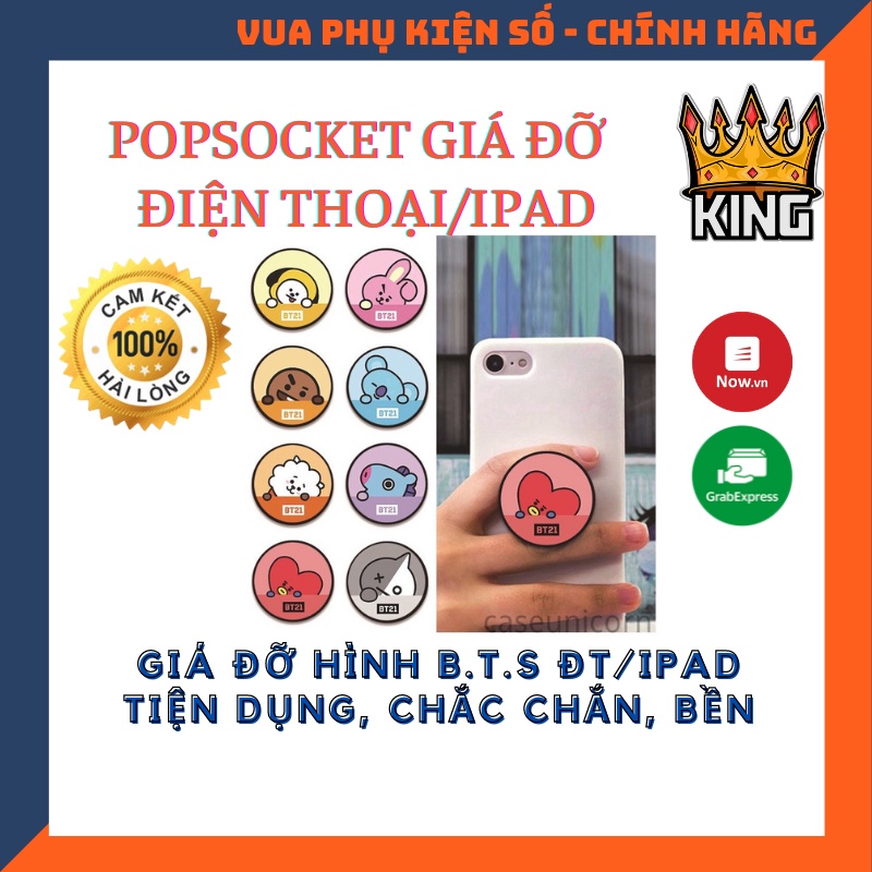 Poc đỡ điện thoại hình BTS đỉnh của chóp