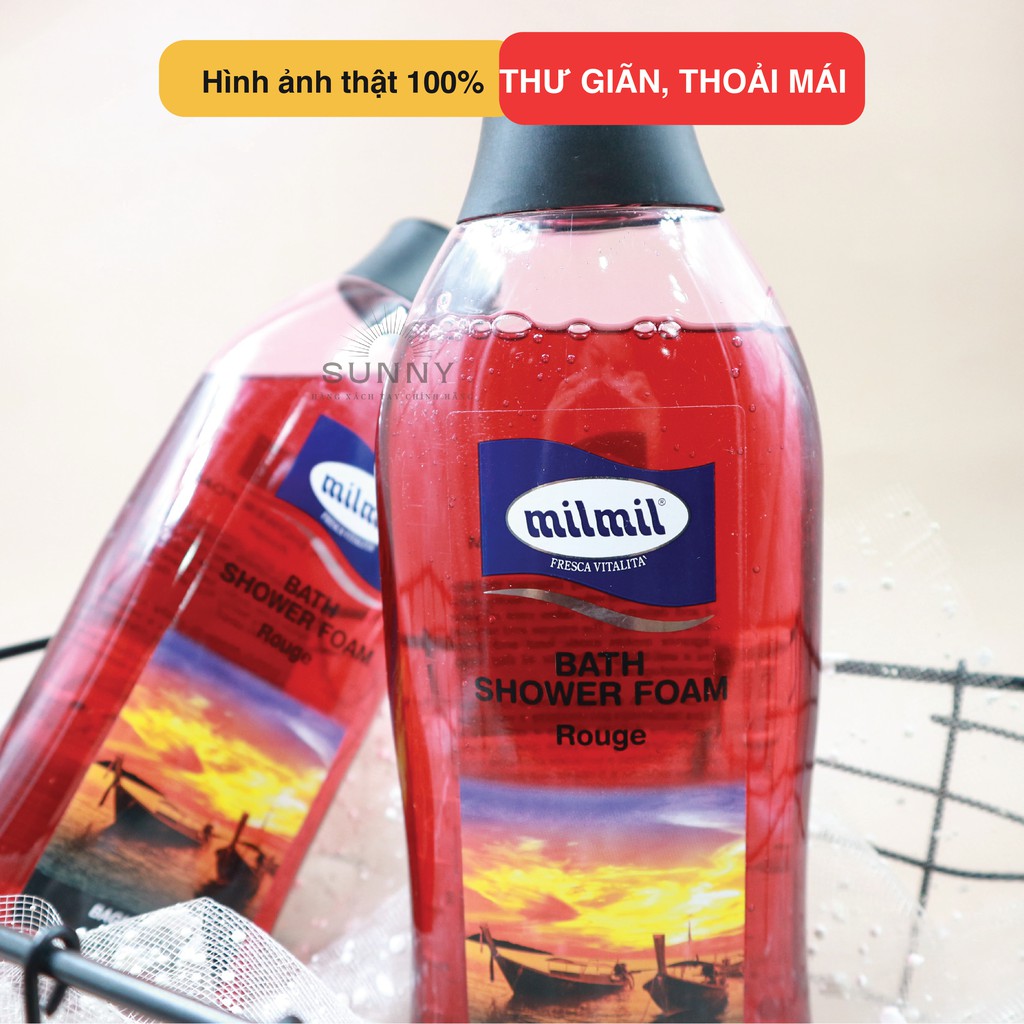 Sữa tắm Mil Mil Bagno Schiuma hương vani, mang lại làn da sáng mịn, rạng ngời