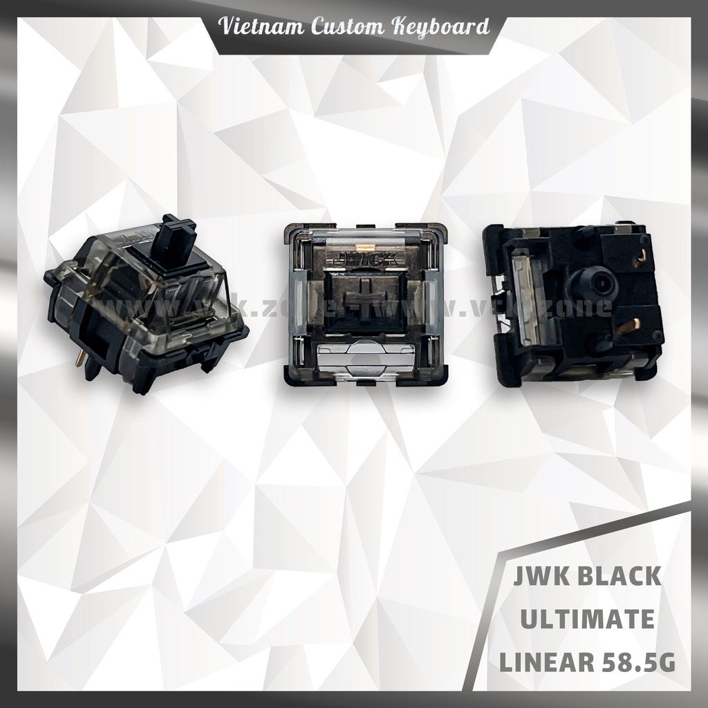 Jwick Black Switch Pre-Lubed | T1 Tactile | C1 Linear | Black Ultimate Linear | Dùng Cho Bàn Phím Cơ | JWK | VCK