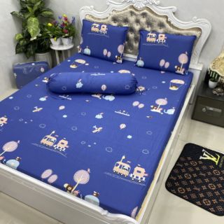 BỘ DRAP COTTON HÀN QUỐC 4 MÓN 100% COTTON