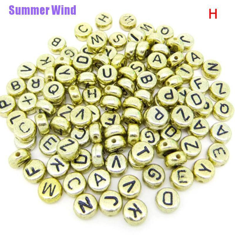 Bộ 100 Hạt Xỏ Lỗ Hình Chữ Cái Xinh Xắn