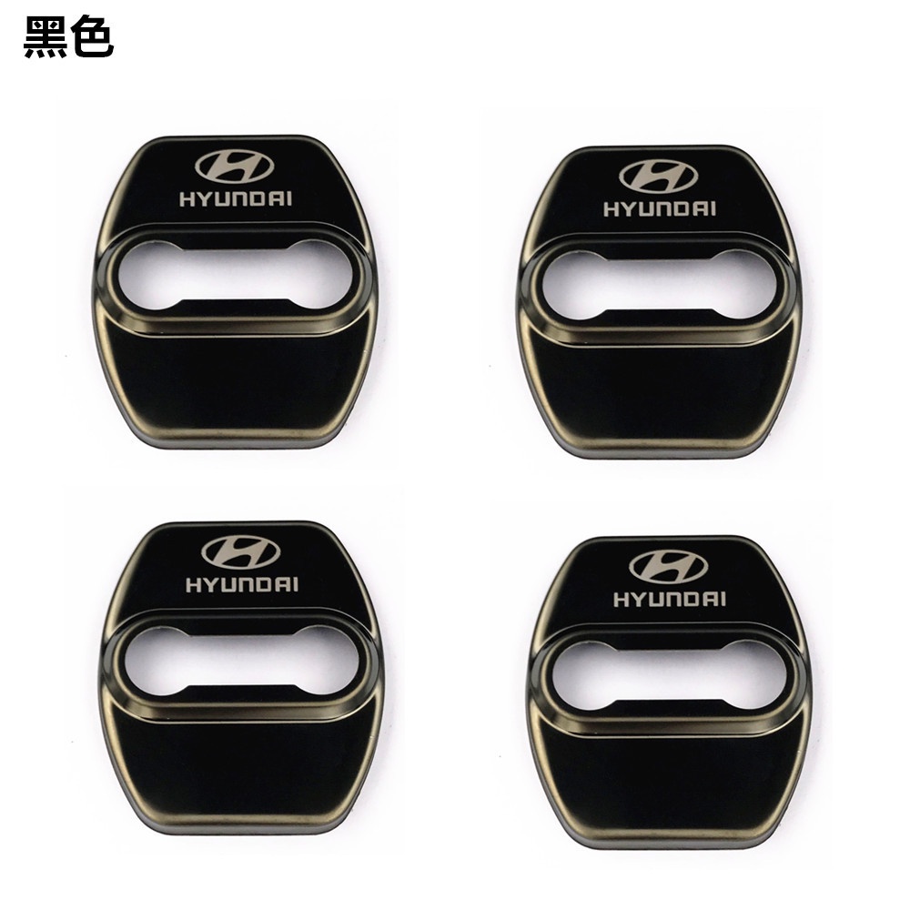 Set 4 Miếng Dán Bảo Vệ Khóa Cửa Xe Hơi Hyundai IX25 Elantra Tucson Solaris Azera