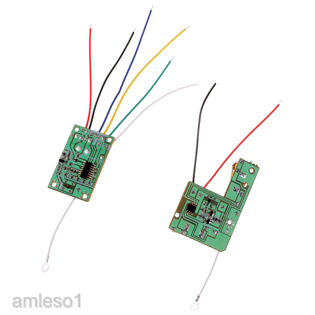 Bộ Bảng Mạch Truyền Nhận Tín Hiệu Điều Khiển Từ Xa 4ch 27mhz Cho Xe Hơi / Xe Tải