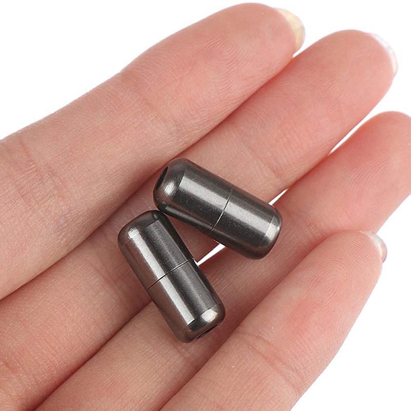 Set 2 Khóa Dây Giày Hình Viên Thuốc Bằng Kim Loại Dành Cho Người Lớn Và Trẻ Em