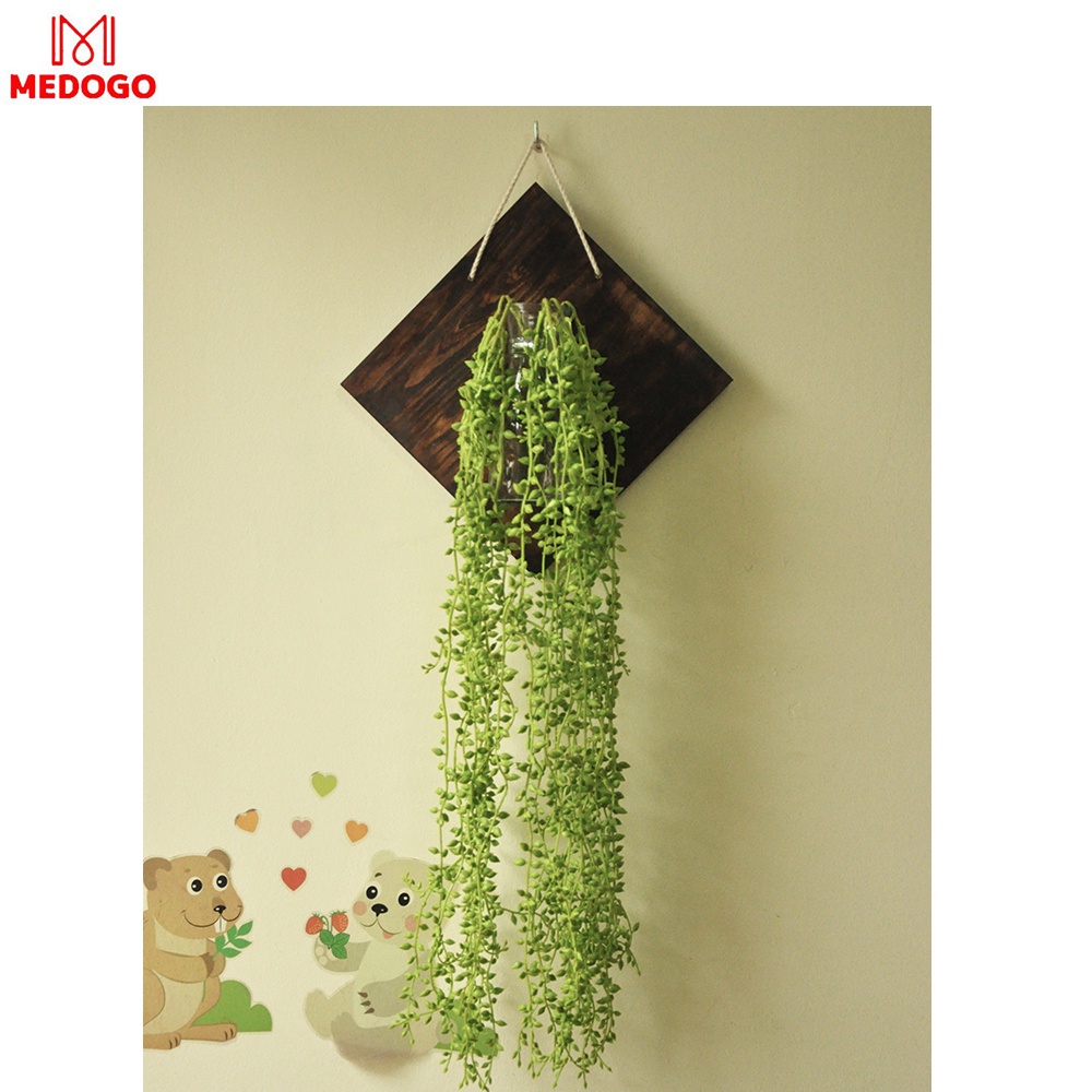 KHUNG GỖ TREO TƯỜNG TRỒNG CÂY THỦY SINH LỌ HOA THỦY TINH, BẢNG GỖ TREO TƯỜNG DECOR TRANG TRÍ NHÀ CỬA BAN CÔNG HÌNH VUÔNG