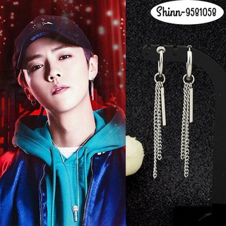 Khuyên tai nam - khuyên nam BTS - bông tai Unisex titan không gỉ