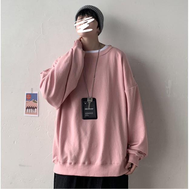 Áo Sweater Basic Nỉ Trơn Form rộng Unisex Chất Nỉ Đẹp Siêu Hot-A26 | BigBuy360 - bigbuy360.vn