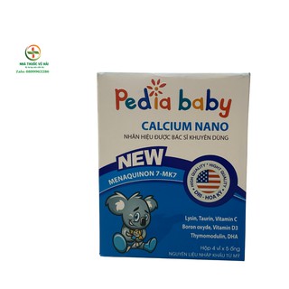 PEDIA BABY CANSIUM NANO  giúp bồi bổ tăng chiều cao ,chống còi xương suy dinh dưỡng ở trẻ em .