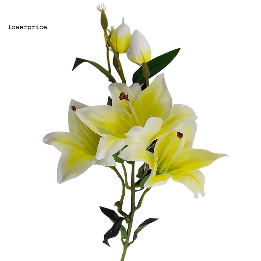 Cành Hoa Lily Giả Thân Thiện Với Môi Trường Dùng Trang Trí