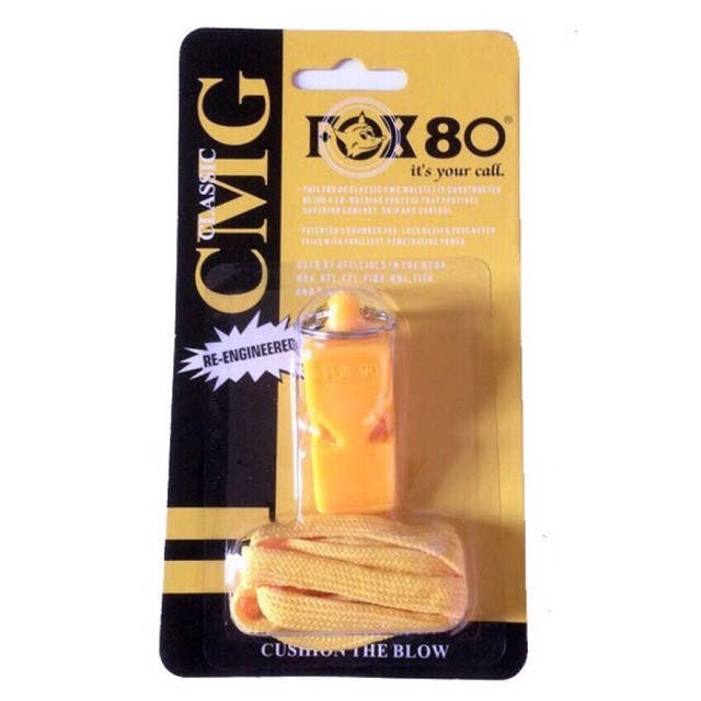 Còi trọng tài FOX 80 -Còi thể thao bóng đá,bóng rổ, còi lệnh trọng tài