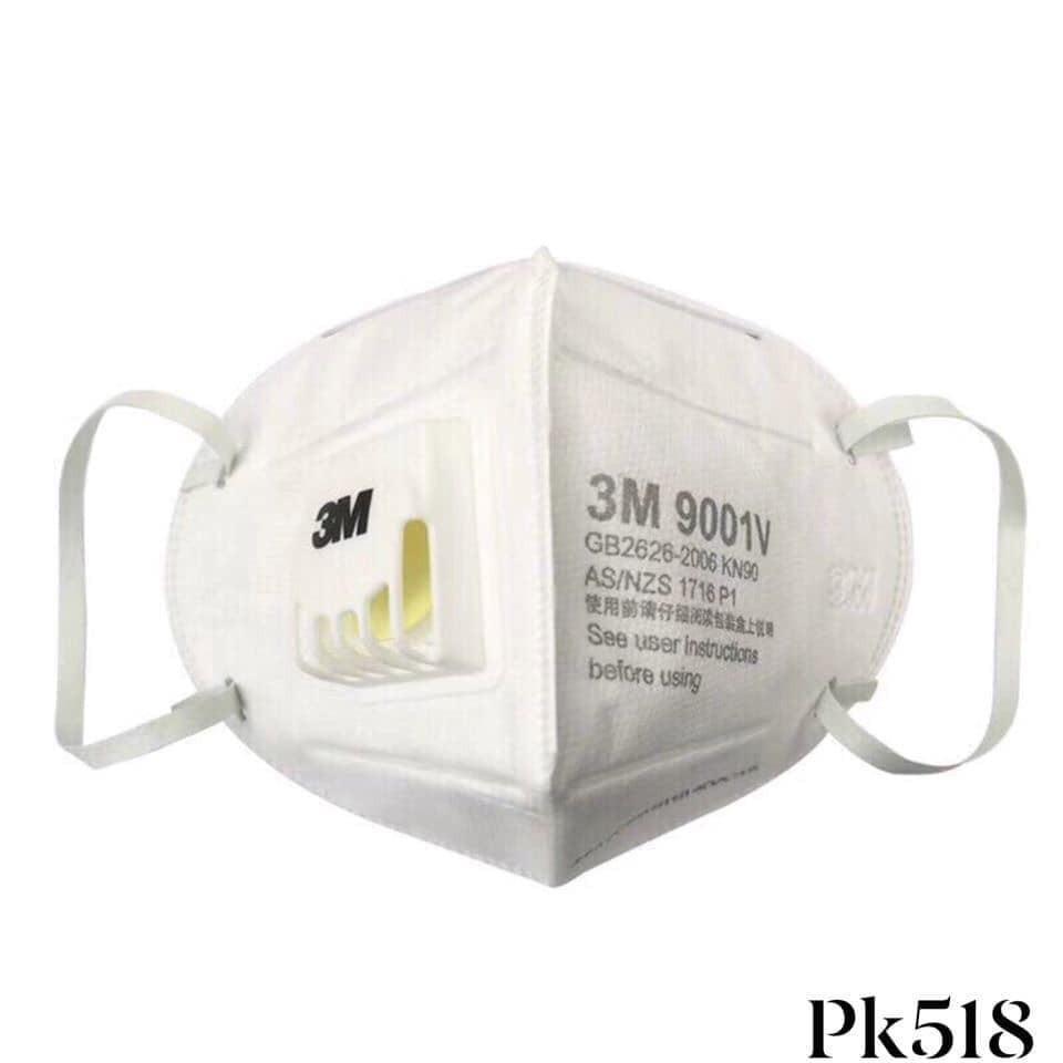 KHẨU TRANG LỌC BỤI 3M CÓ BỘ LỌC BỤI KHÍ 9001V (1 CHIẾC) | BigBuy360 - bigbuy360.vn