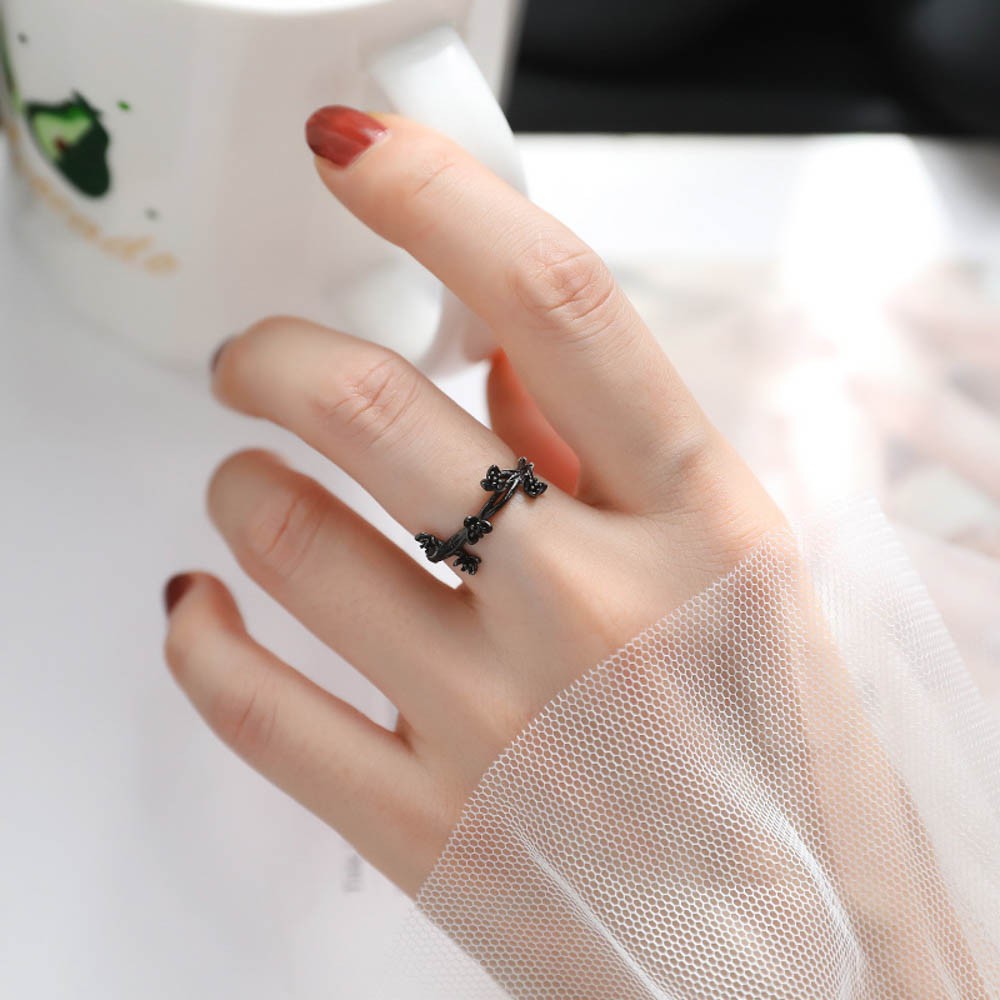 Nhẫn Hở Hình Cành Hoa Mận Thời Trang Cho Nữ