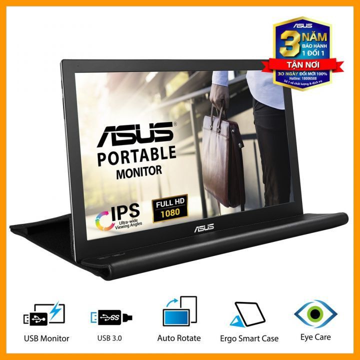 [CHÍNH HÃNG] Màn hình di động ASUS MB169BR+ 15.6 inch/ USB/ Full HD (1920x1080) - Bảo Hành 36 tháng | BigBuy360 - bigbuy360.vn