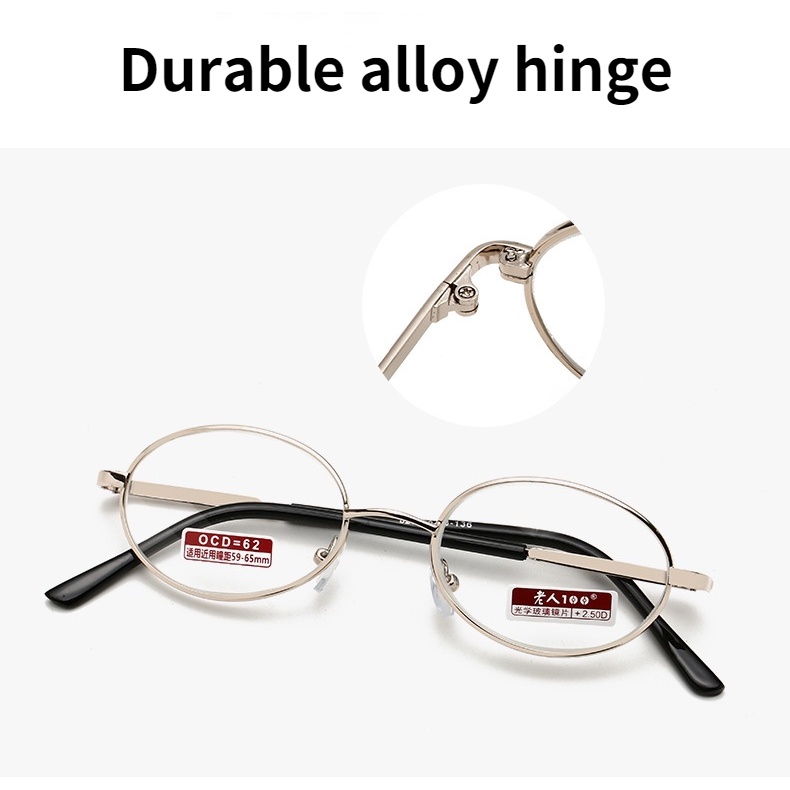 đọc sách nam chống ánh sáng xanh Kính đọc sách bằng kim loại cao cấp chống mỏi