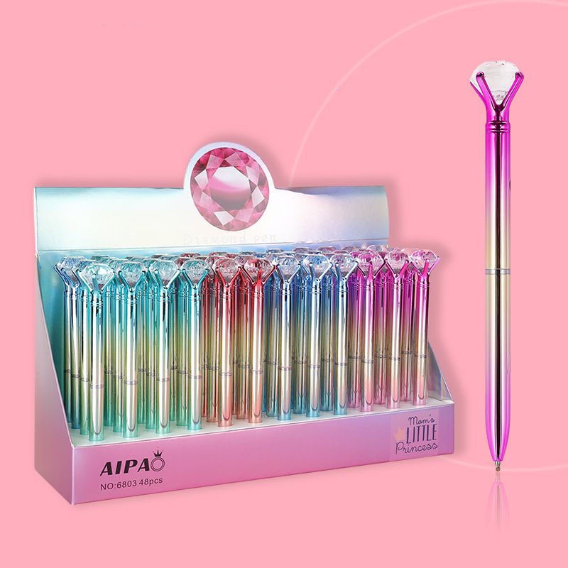 1 Bút Bi Hình Thỏ / Hươu Đính Kim Cương Giả Dễ Thương