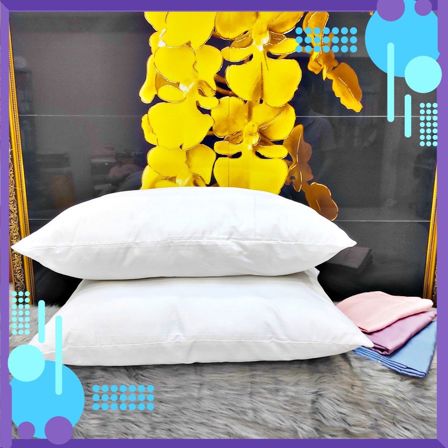 Ruột Gối Lông Vũ Microfiber Cao Cấp Chuẩn Khách Sạn 4-5 Sao Gối Lông Vũ Nhân Tạo Êm Ái, Kháng Khuẩn KT 40x60 -gLoại 1000